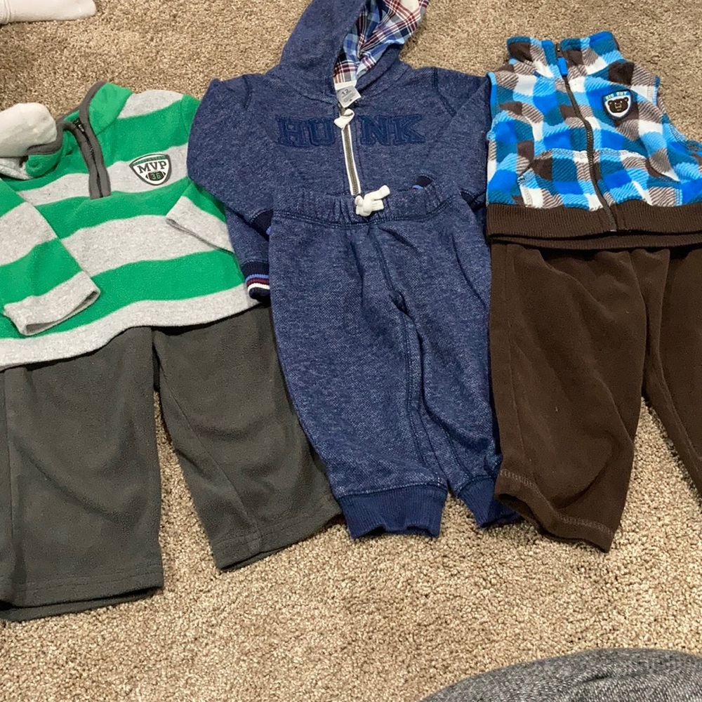 BinA#88 —3 outfits - 12 month boy lot BinA a88